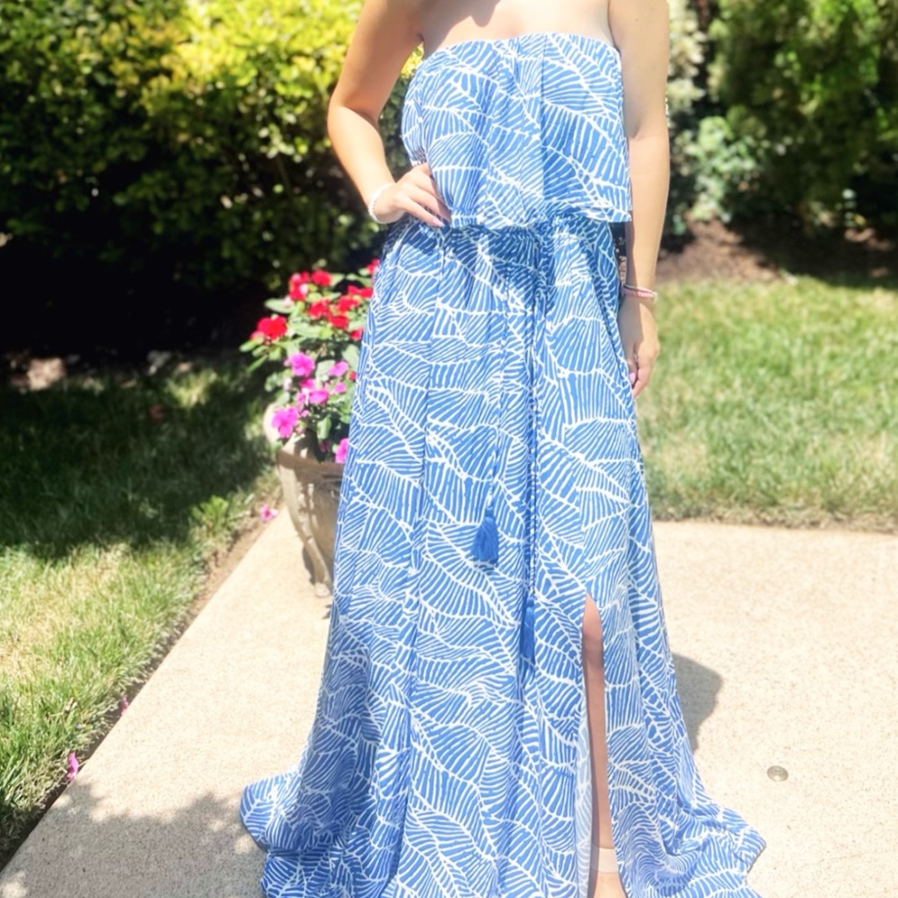 Santorini Strapless Maxi Dress
